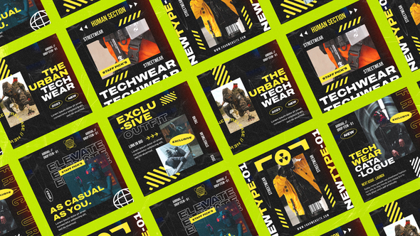 VideoHive Haidey Techwear Media Posts 50891610