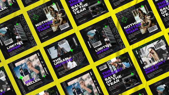 VideoHive Loarse Streetwear Media Posts 50874216