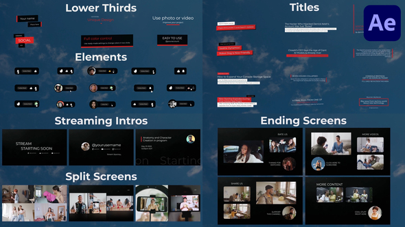 VideoHive Minimal Youtube Kit for After Effects 50930728