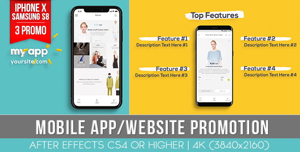 VideoHive Mobile App Website Promotion 20772517