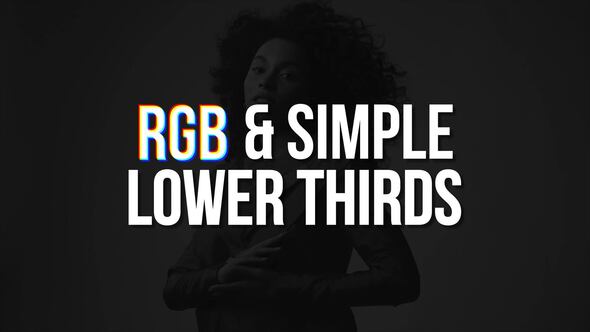 VideoHive RGB & Simple Lower Thirds | AE 50879794