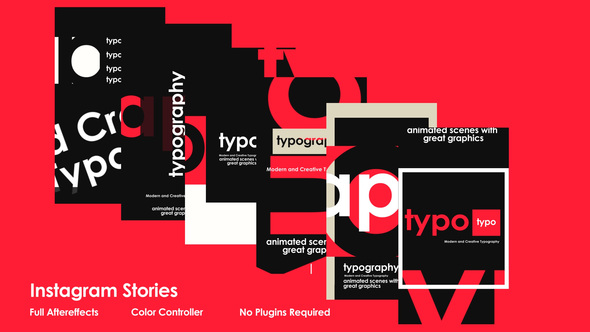 VideoHive Typo Instagram Stories 50887224