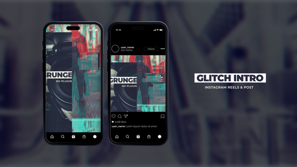 VideoHive Vertical Glitch Intro Reels 50942263