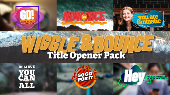 VideoHive Wiggle & Bounce Title Opener 50943354