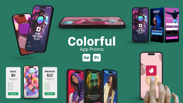 VideoHive Colorful App Promo 51566146