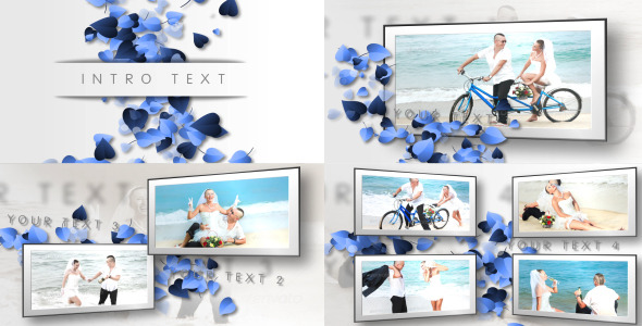 VideoHive Hearts, Clean Wedding Slideshow 2862508