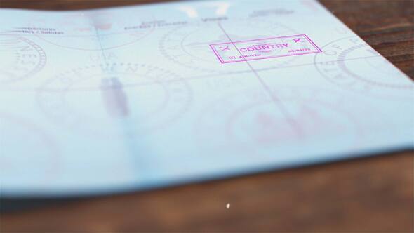 VideoHive Passport Stamp Logo Animation 51608069
