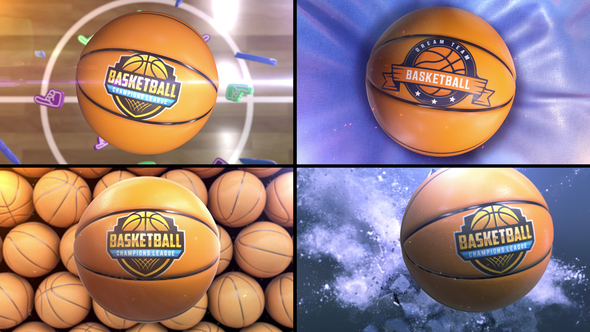 VideoHive Basketball Bumper (4 bumpers) 51905413