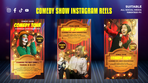 VideoHive Comedy Show Instagram Reels Stories 52110883