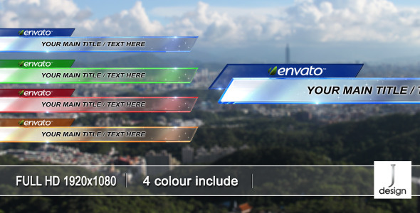 VideoHive Glass Lower Third 529408