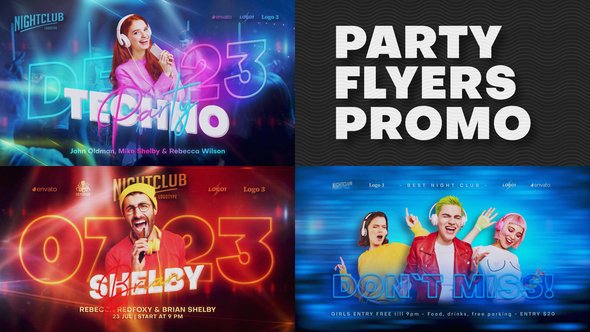 VideoHive Party Flyers Promo 49718800