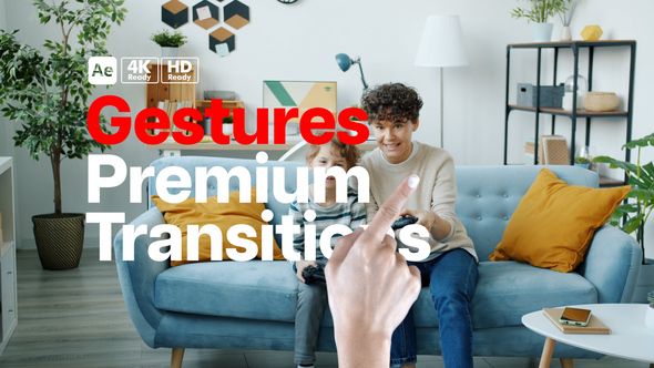 VideoHive Premium Transitions Gestures 50787536