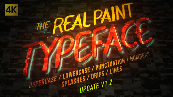 VideoHive Real Paint Typeface Kit 19688638