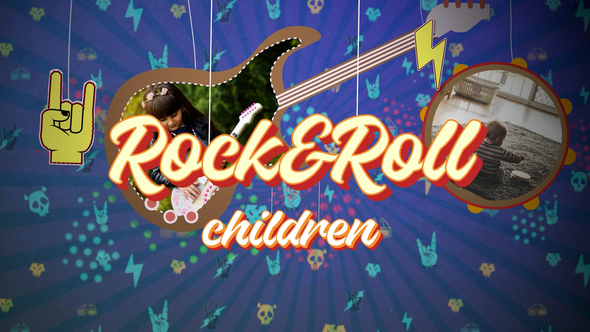VideoHive Rock and roll children slideshow 51975550