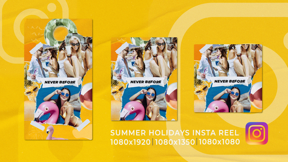 VideoHive Summer Holidays Travel Funky Vertical Instagram Opener 51934219