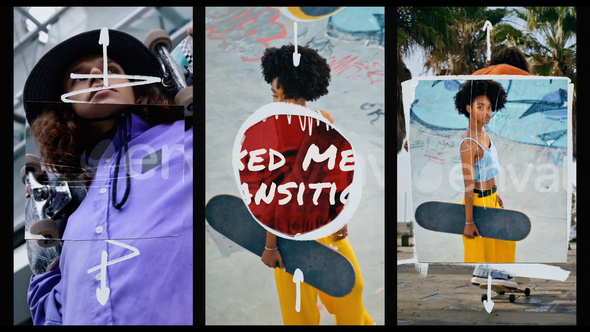 VideoHive Vertical Mixed Media Transitions 51969528