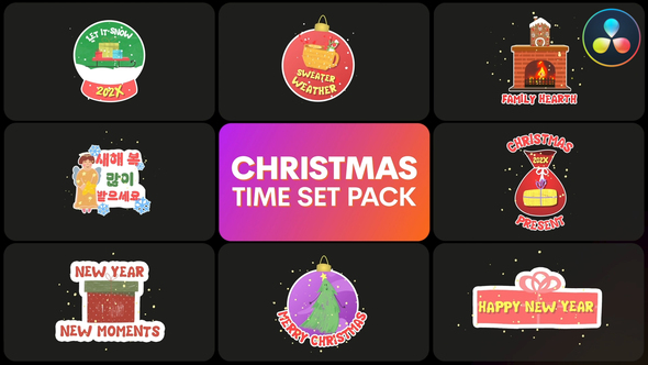 VideoHive Winter Holidays Titles | DaVinci Resolve 49397693