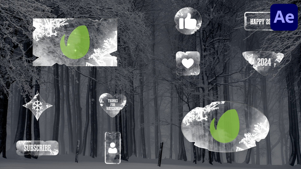 VideoHive Xmas Ice Plates and Gadgets for After Effects 49596282