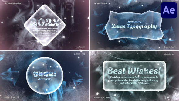 VideoHive Xmas Typography for After Effects 49716215